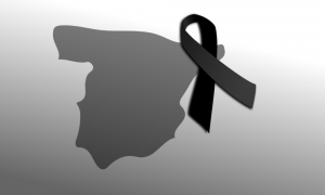 España con crespón negro