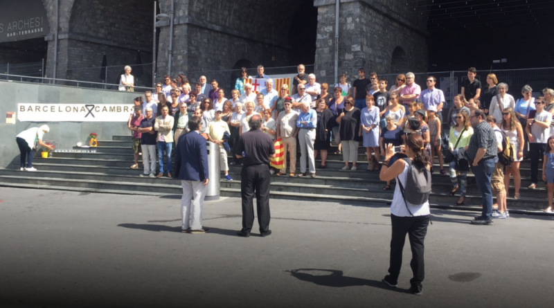 Minuto de silencio en Lausanne tras los atentados de Cataluña